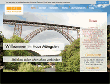 Tablet Screenshot of brueckenpark-muengsten.de